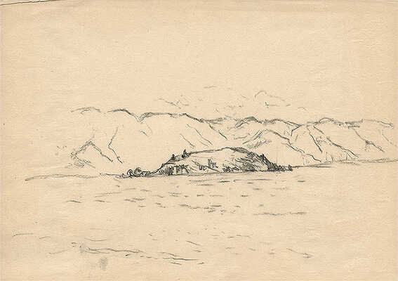 Тарханов Михаил Михайлович. Лот из семи графических работ из серии «Армения. Глубины Севана» в папке с авторским оформлением художника